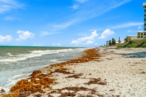 a view of an ocean beach