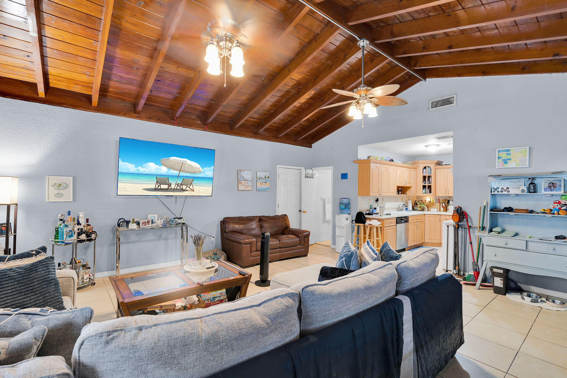 64 Coconut Drive Key Largo, FL 33037 - Photo 27 of 54 a living room with furniture and a flat screen tv