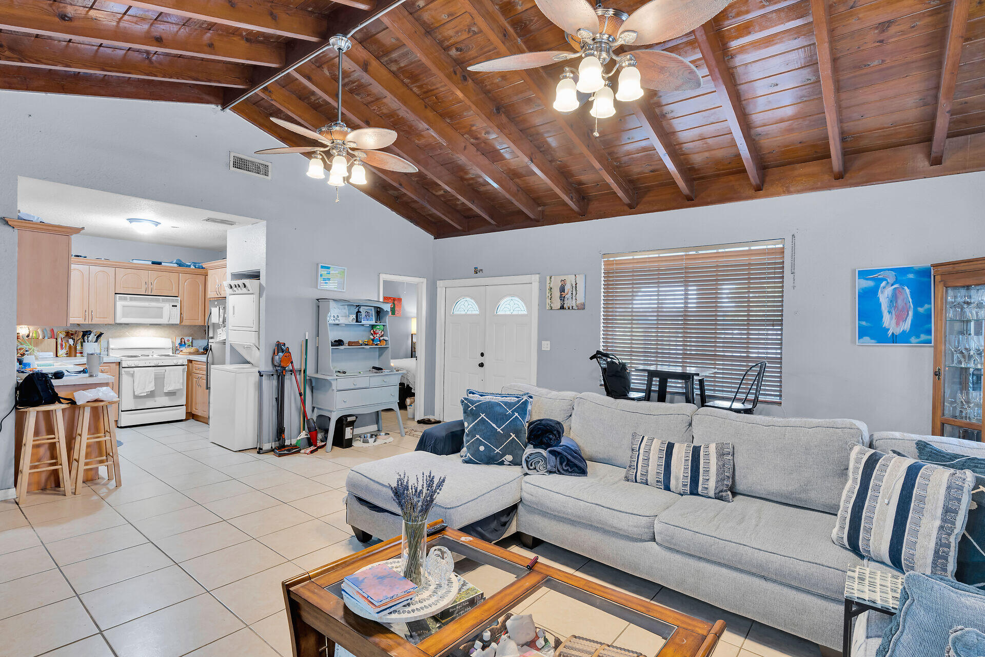 64 Coconut Drive Key Largo, FL 33037 - Photo 28 of 54 a living room with furniture and kitchen view