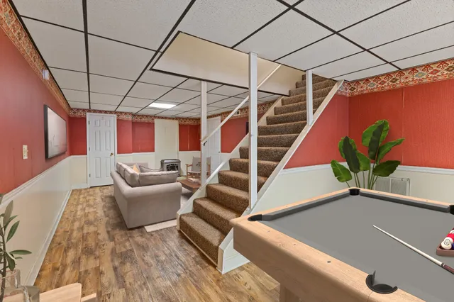 a view of a golf course with a lake