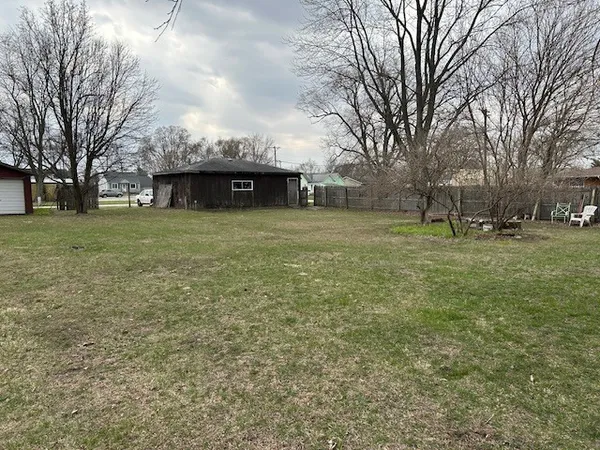 a backyard of a house