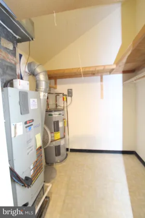 a view of a room with storage and utility