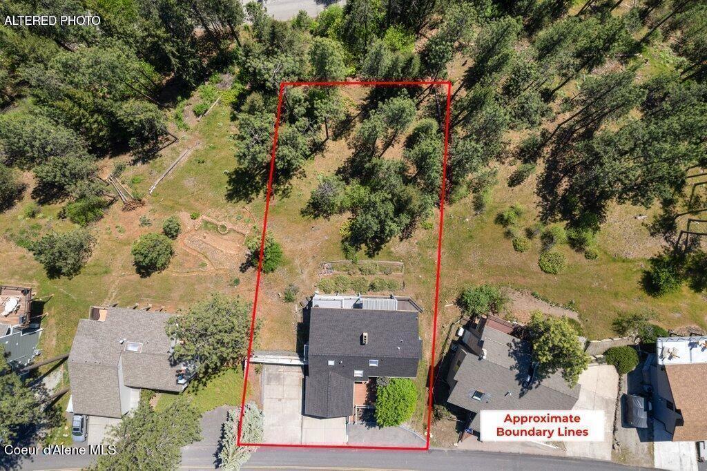 2912 East Fernan Hill Road Coeur D'Alene, ID 83814 - Photo 16 of 21 Aerial Photo of Property Lines