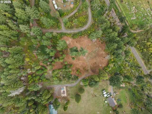 a view of a garden from a balcony