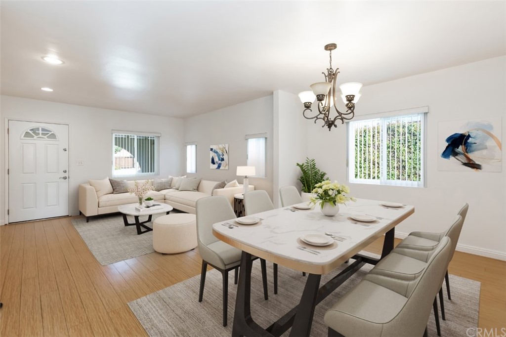 610 Del Monte Street Pasadena, CA 91103 - Photo 14 of 49 a living room with furniture and a chandelier