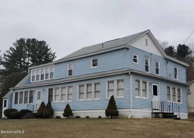 a front view of a house