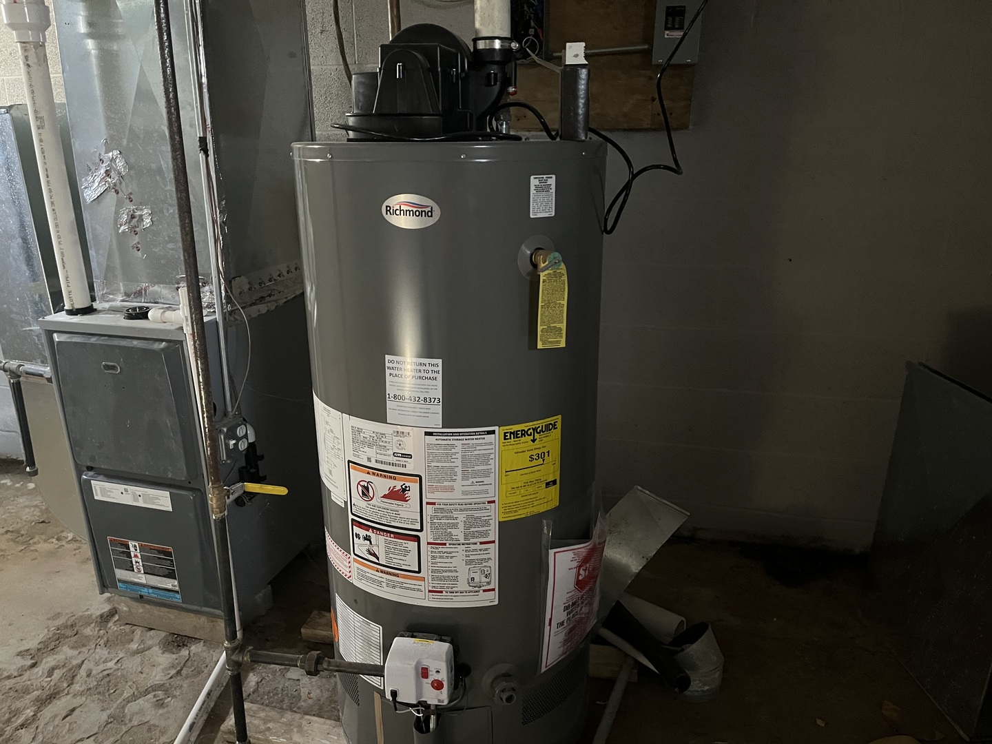 1351 4483rd Road Earlville, IL 60518 - Photo 23 of 30 a close view of water heater room