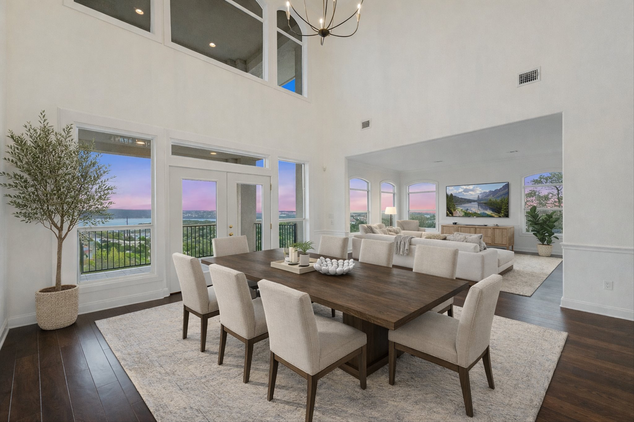 4319 Rum Runner Road Austin, TX 78734 - Photo 12 of 40 a view of a dining room with furniture and wooden floor