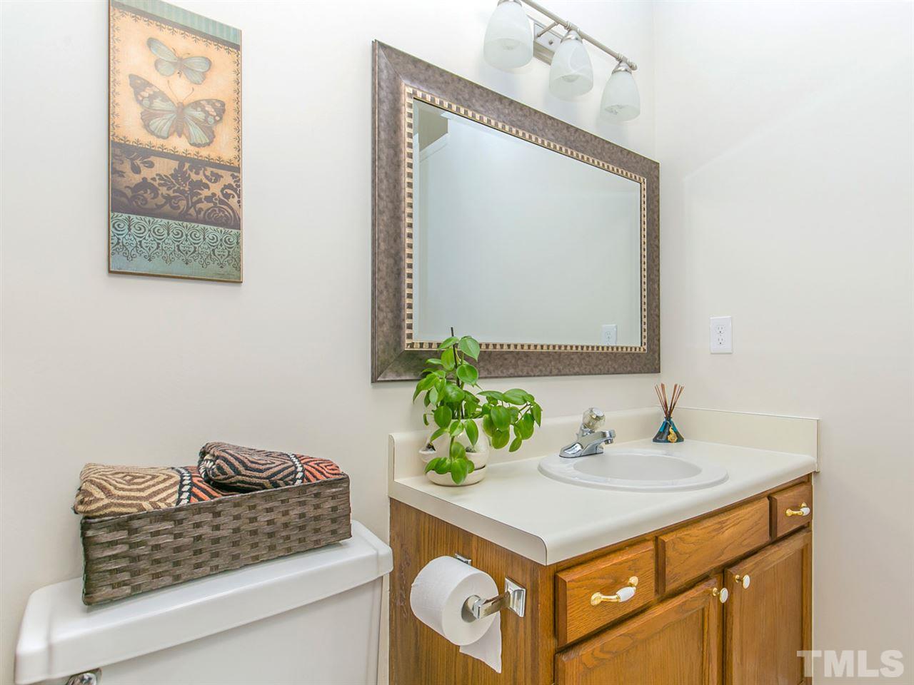 4024 Iron Horse Road Raleigh, NC 27616 - Photo 14 of 25 a bathroom with a sink vanity and a mirror