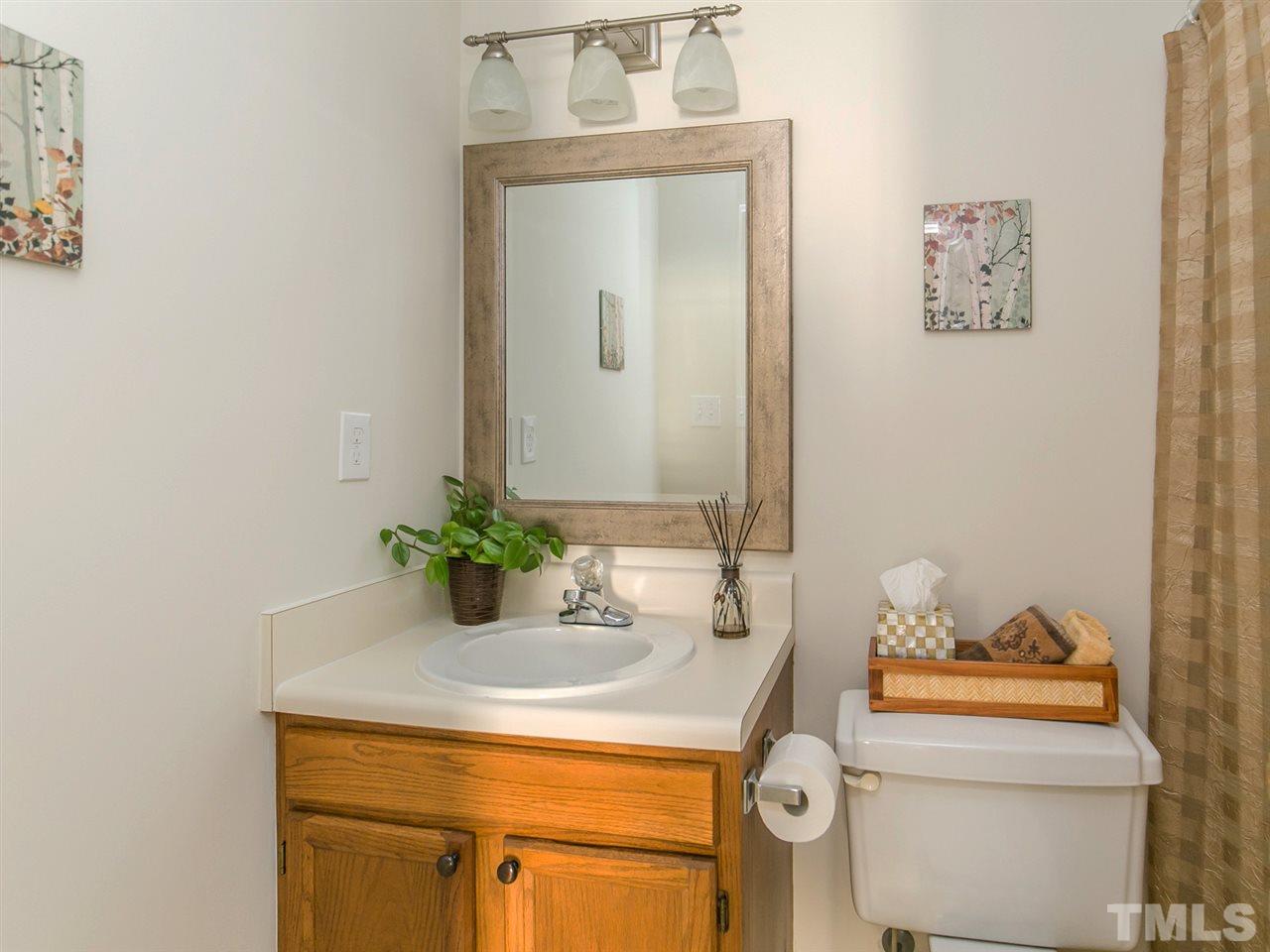 4024 Iron Horse Road Raleigh, NC 27616 - Photo 17 of 25 a bathroom with a sink and a mirror