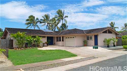 377 Ka Awakea Road Kailua, HI 96734 - Photo 1 of 1 a front view of a house with a garden and a yard