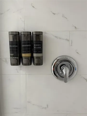 a close view of water heater and washer