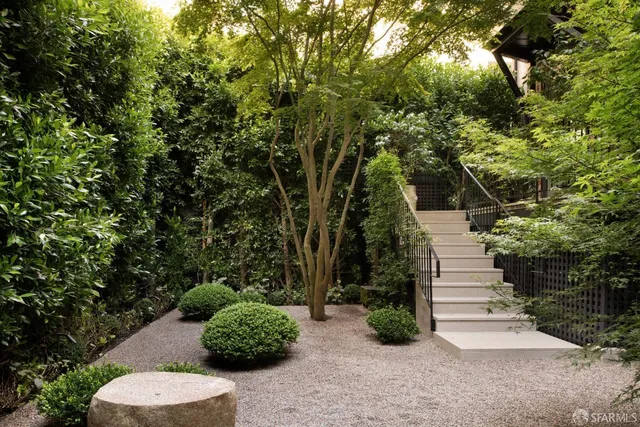 a view of a back yard