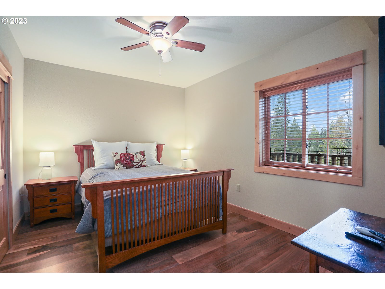 31226 East Collins Lake Road, Unit 27 Government Camp, OR 97028 - Photo 24 of 48 a bedroom with a bed and a window