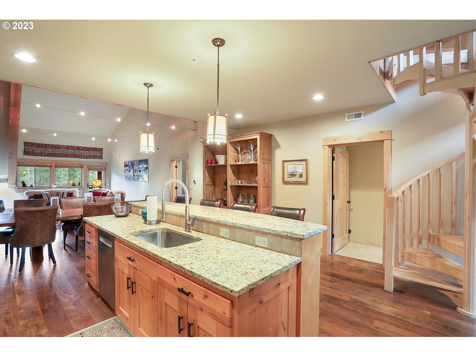 31226 East Collins Lake Road, Unit 27 Government Camp, OR 97028 - Photo 7 of 48 a large kitchen with lots of counter space and a sink