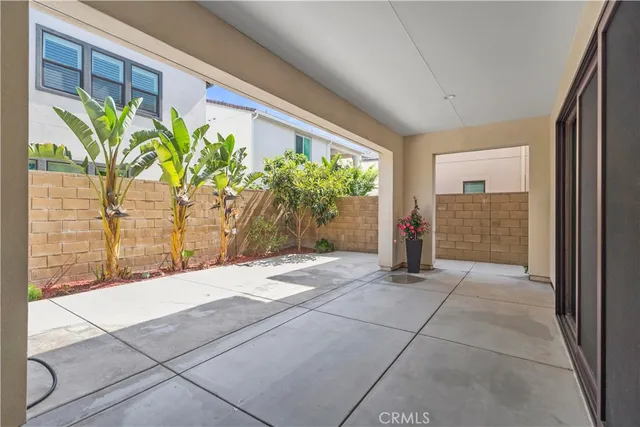 a view of porch with a potted plant