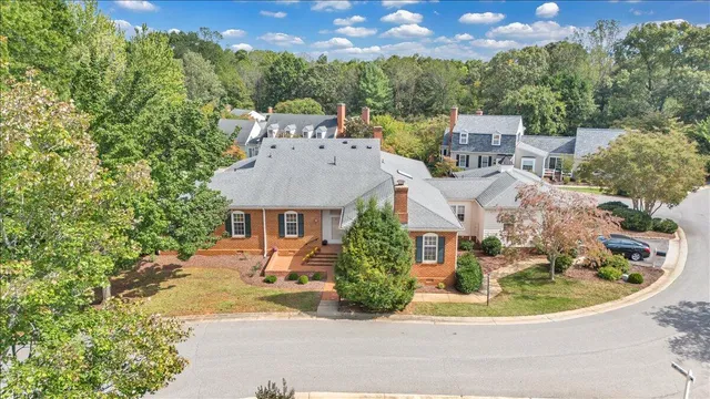 a view of a house with a swimming pool