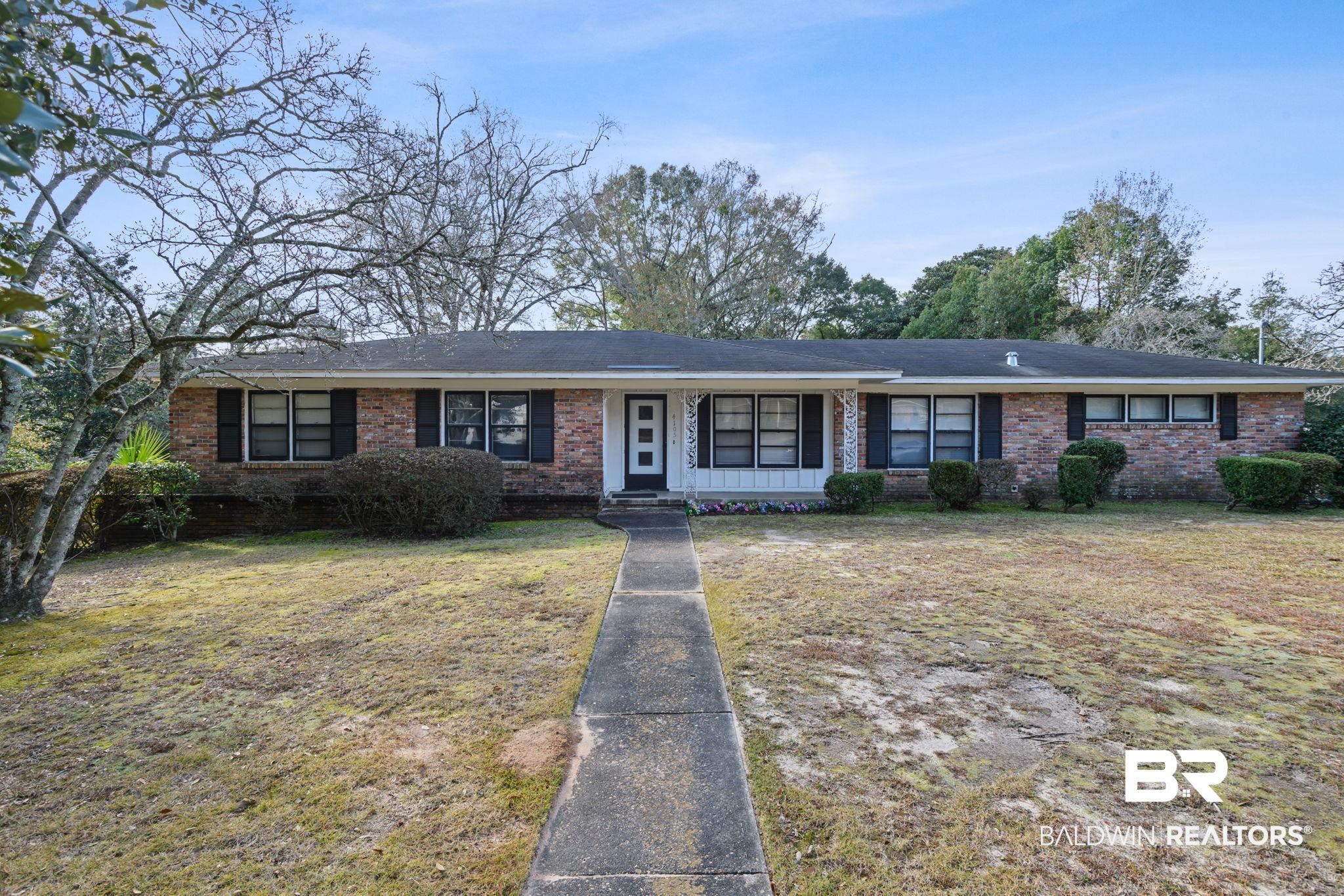 4105 Libby Drive Mobile, AL 36693 - Photo 1 of 26 Single story home featuring a front lawn