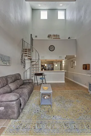 a living room with a couch