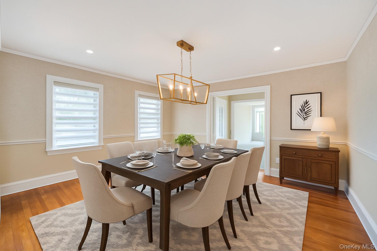 9 Sycamore Drive Great Neck, NY 11021 - Photo 6 of 49 a view of a dining room with furniture window and wooden floor