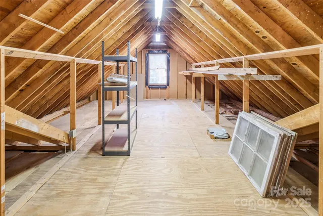 a view of a storage room