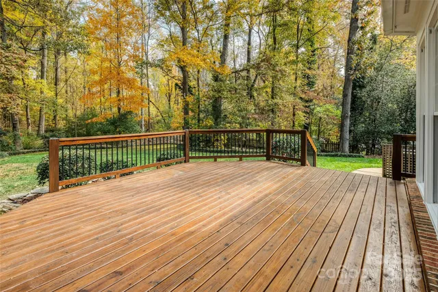 a view of outdoor space and deck
