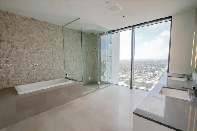 a view of city from balcony