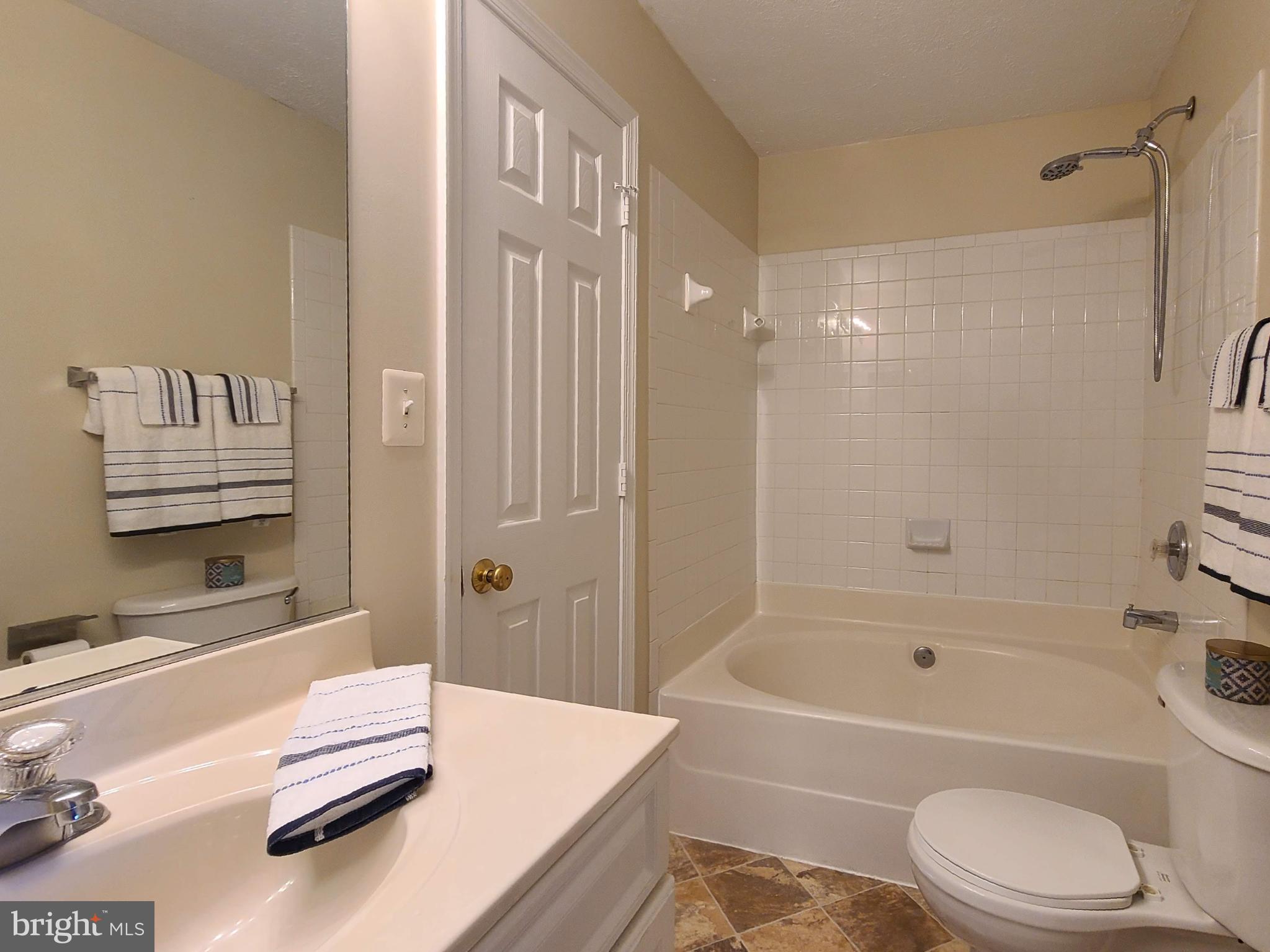 106 Regina Lane Fredericksburg, VA 22405 - Photo 19 of 31 a bathroom with a tub shower sink and a toilet