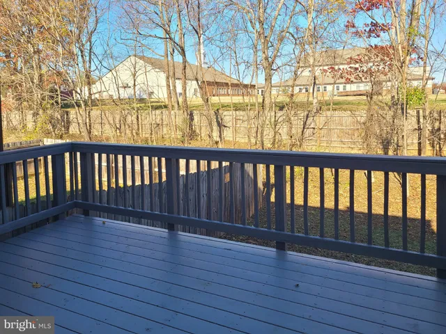 a view of wooden deck