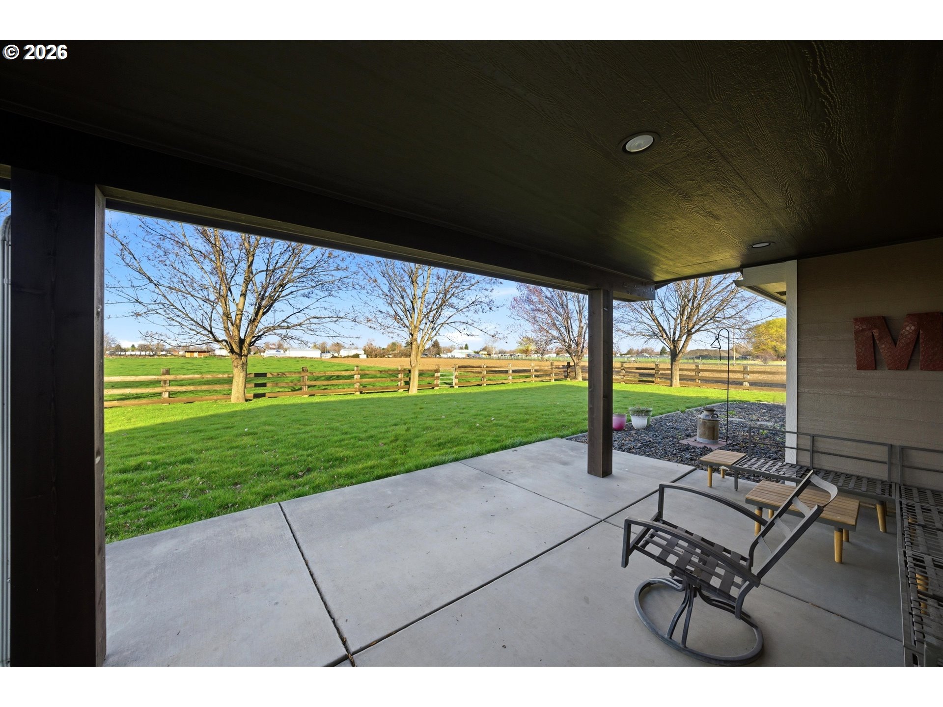 84780 Tum-A-Lum Road Milton Freewater, OR 97862 - Photo 32 of 48 a view of a patio with a backyard