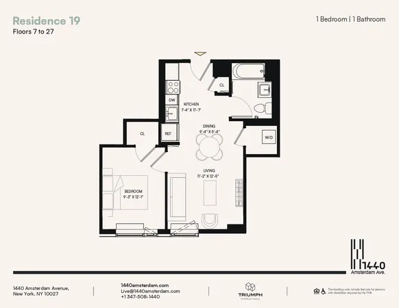 $3,795 | 1440 Amsterdam Avenue, Unit 1819 | Manhattanville