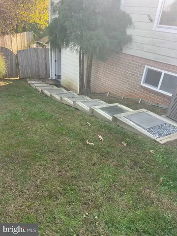 a backyard of a house