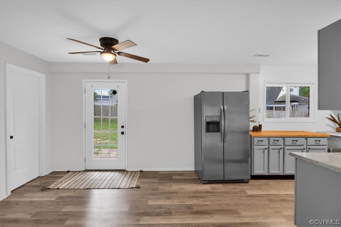 9419 Camrose Road Henrico, VA 23229 - Photo 8 of 29 a view of a kitchen with a sink and a refrigerator