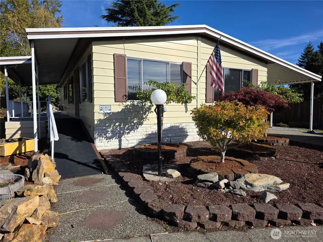 a front view of house