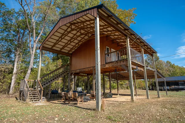a view of a house with a porch