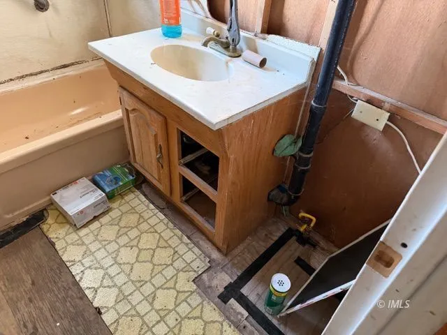 a backyard of a house