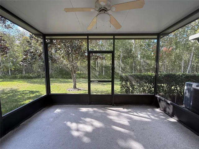 a view of a large window with an outdoor space