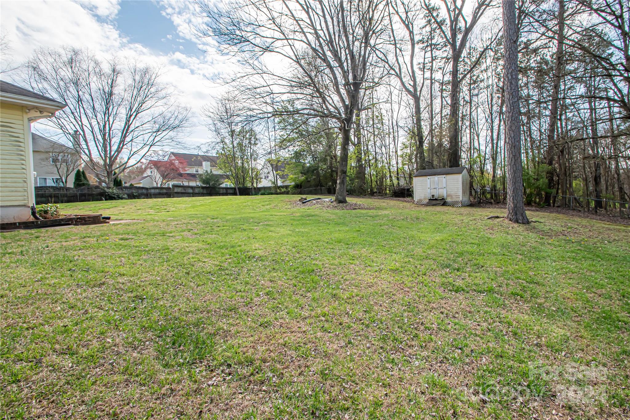 1516 Pleasant Plains Road Matthews, NC 28105 - Photo 24 of 29 a view of a big yard with palm trees