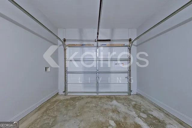 a view of a room with rack on the wall