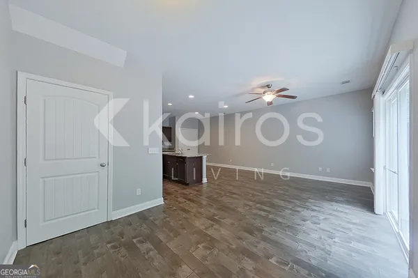 wooden floor in a room
