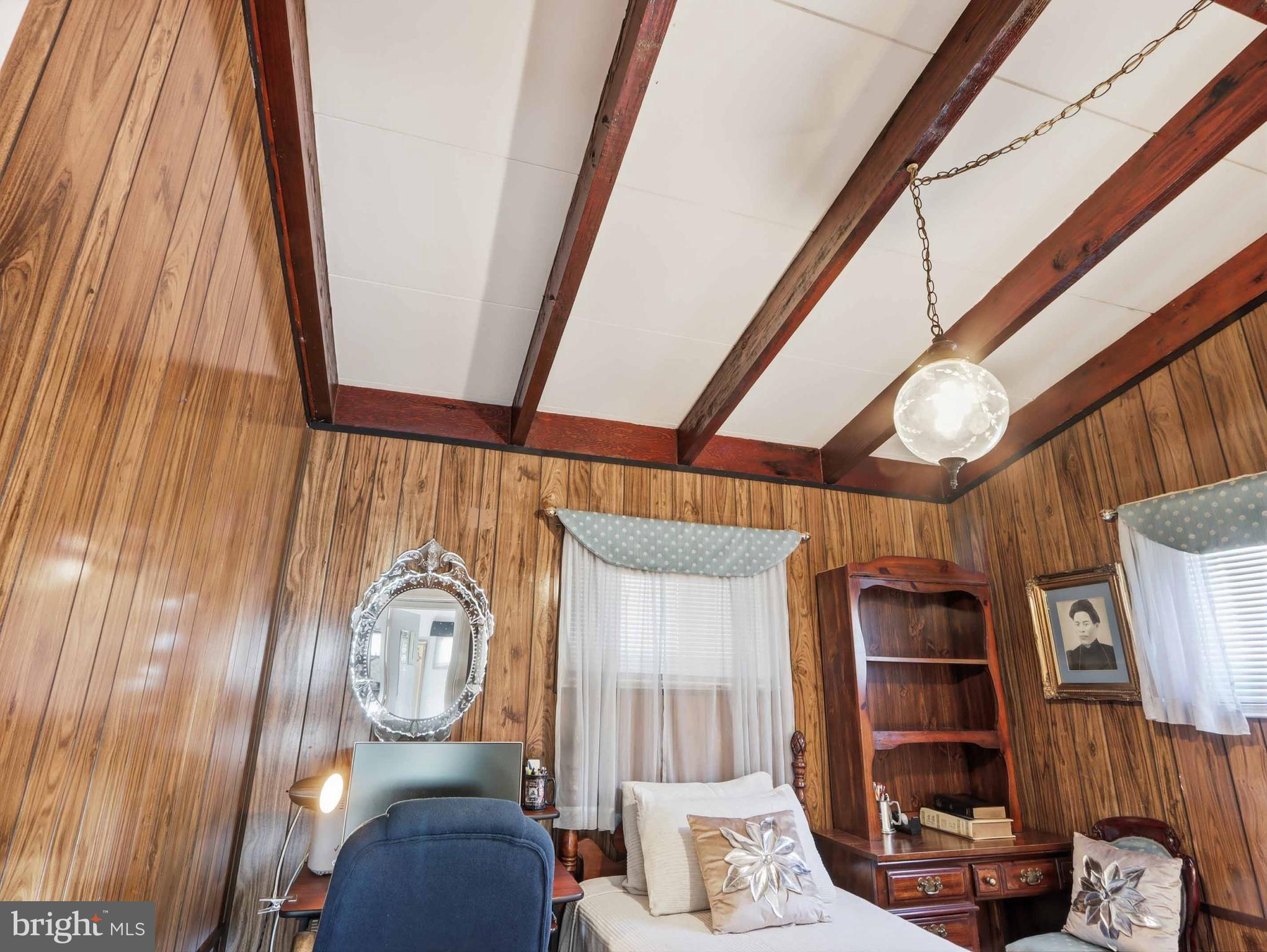 6715 Alter Street Baltimore, MD 21207 - Photo 37 of 47 #3 bedroom w/exposed beams