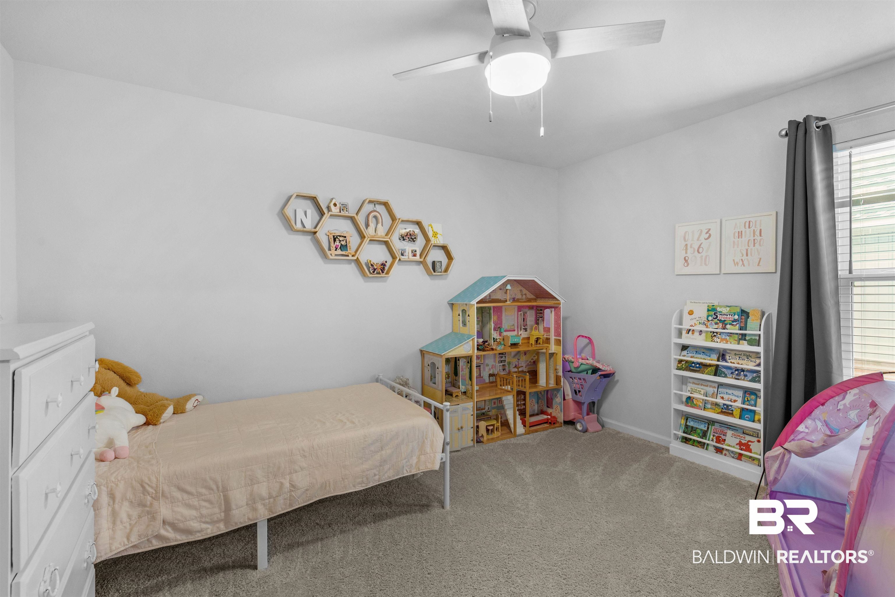 10313 Ruffian Route Daphne, AL 36526 - Photo 8 of 46 Bedroom featuring carpet floors and ceiling fan