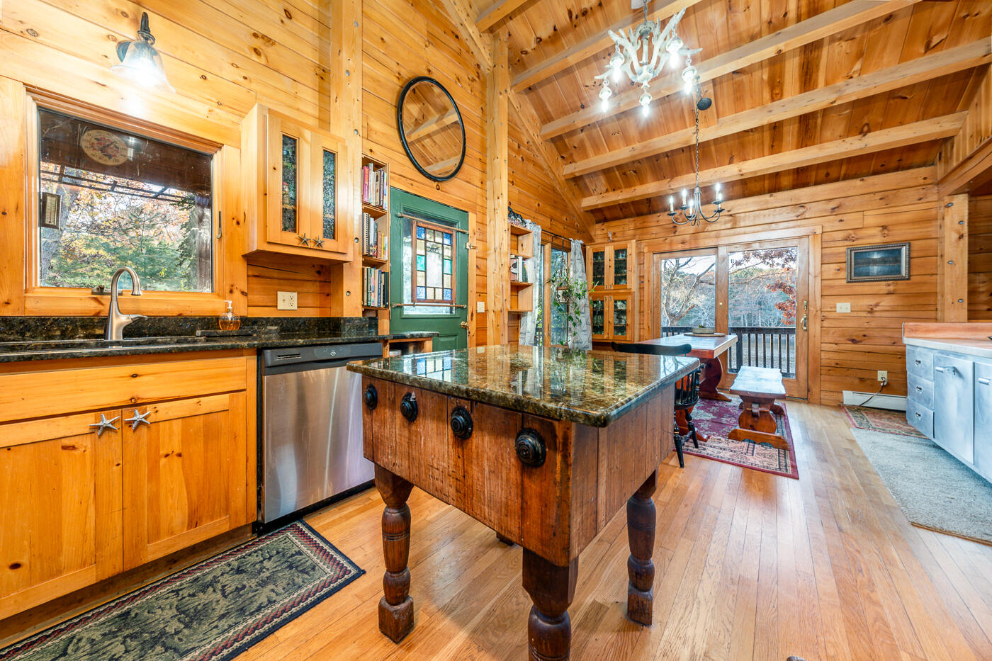 119 Valley Bars Road Bourne, MA 02532 - Photo 14 of 46 a kitchen with stainless steel appliances granite countertop a stove and cabinets