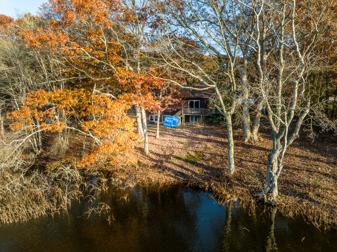 119 Valley Bars Road Bourne, MA 02532 - Photo 42 of 46 a view of residential houses with yard and lake view