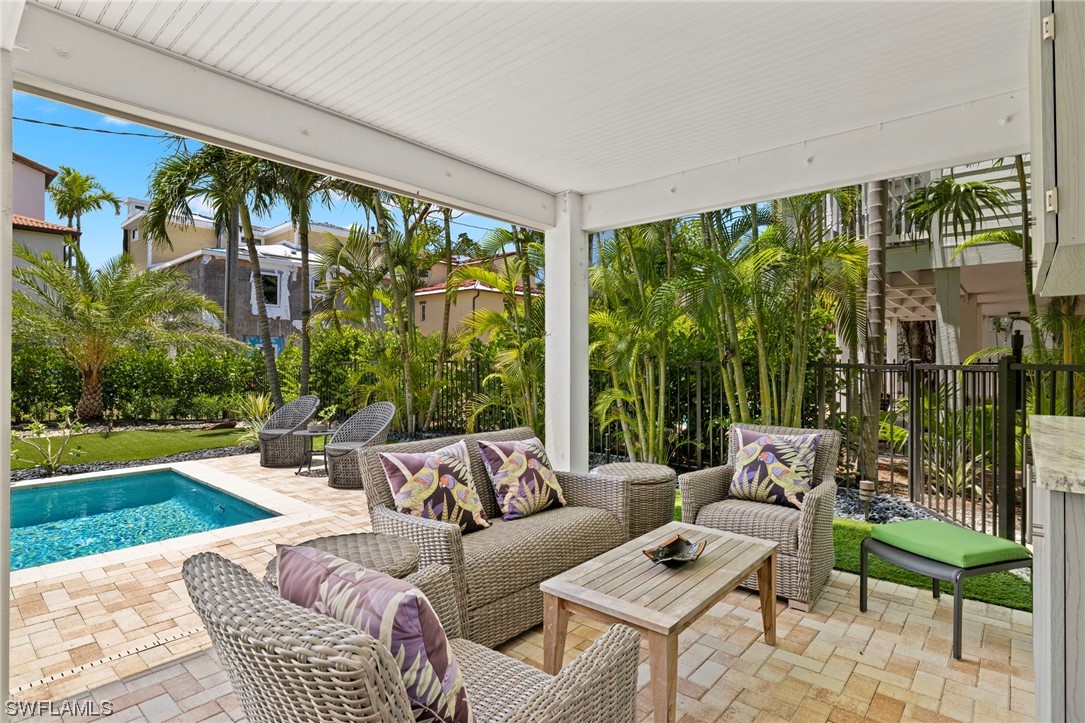 11517 Wightman Lane Captiva, FL 33924 - Photo 33 of 48 a outdoor living space with furniture and garden view
