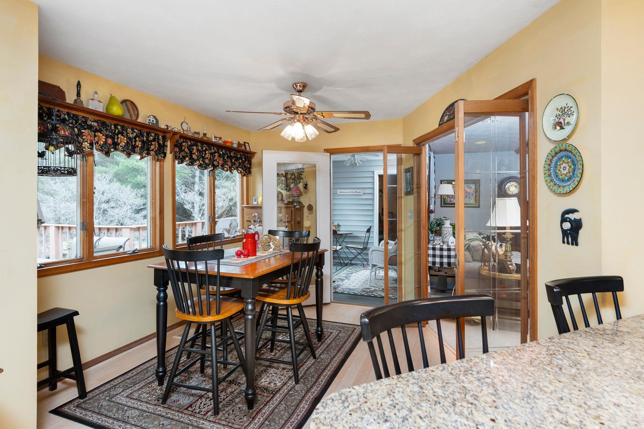 53 Fort River Road Verona, VA 24482 - Photo 16 of 75 a view of a dining room with furniture window and outside view