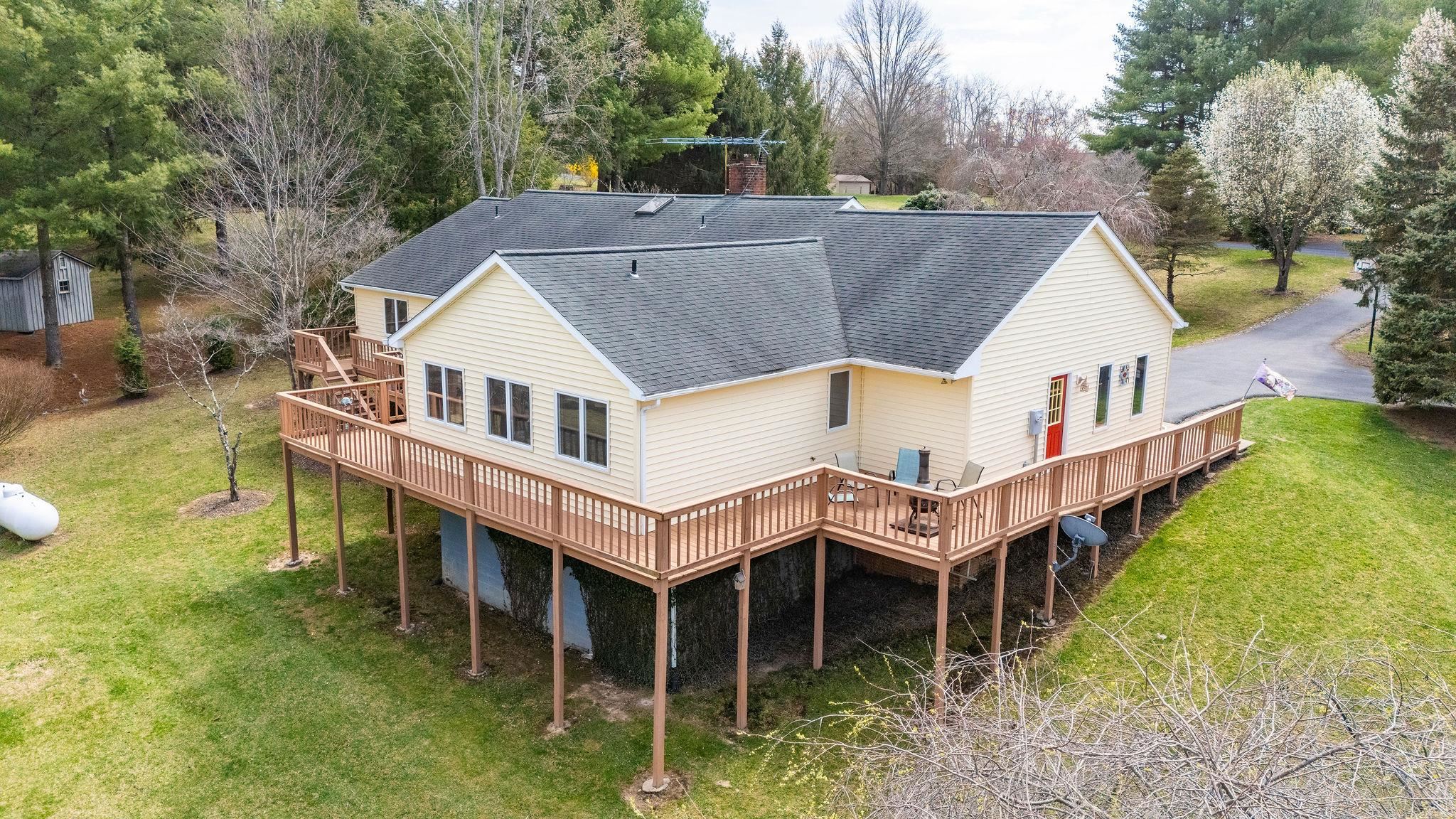 53 Fort River Road Verona, VA 24482 - Photo 2 of 75 an aerial view of a house with swimming pool