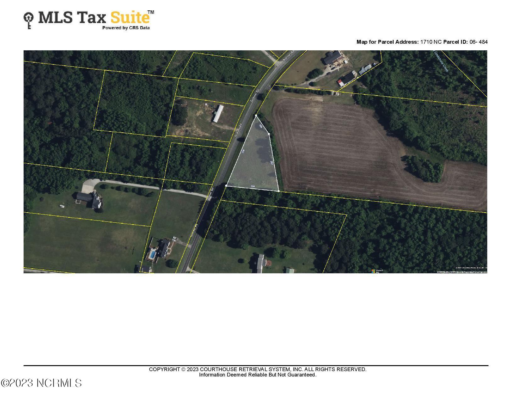 1720 Sumner Road Pink Hill, NC 28572 - Photo 2 of 2 CRS Data - Property Map for 1710-2-page-