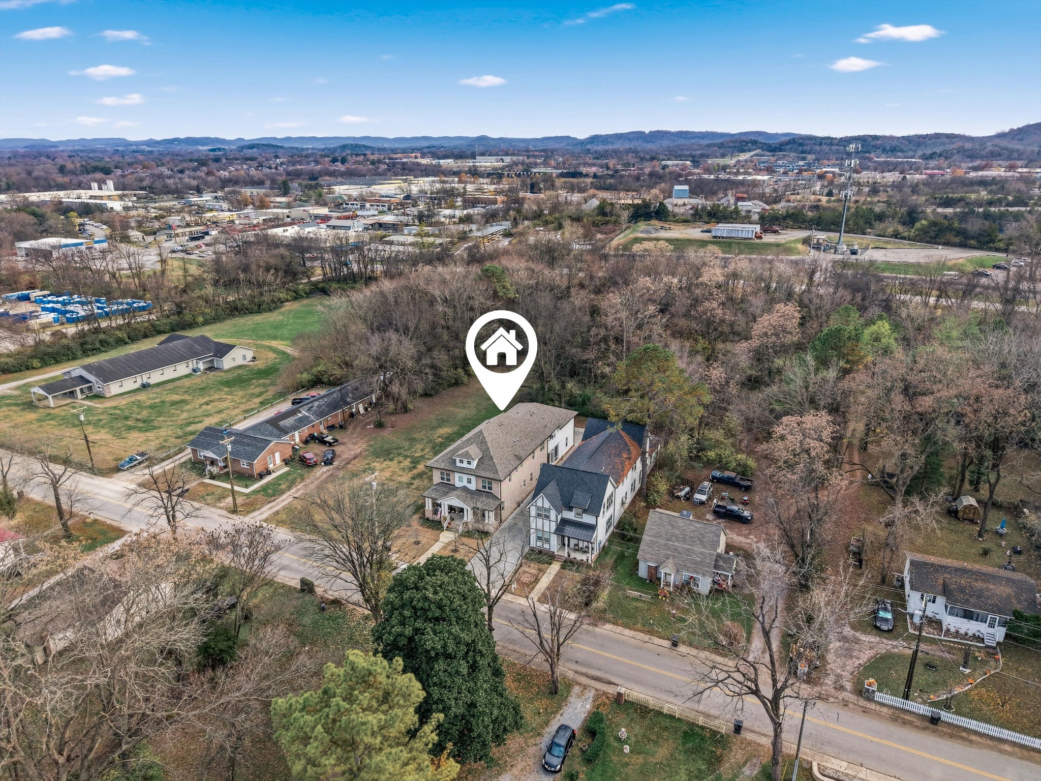 207 Fairground Street, Unit 102 Franklin, TN 37064 - Photo 68 of 70 an aerial view of a house with a outdoor space