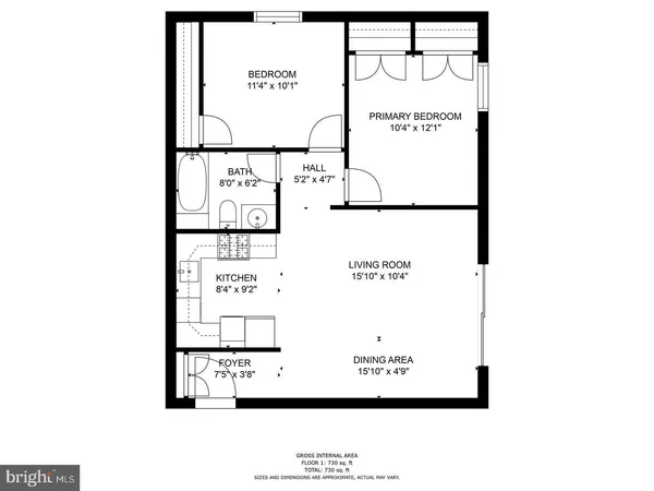 $1,995 | 310 Atlantic Street Southeast, Unit 102B, Washington, DC 20032